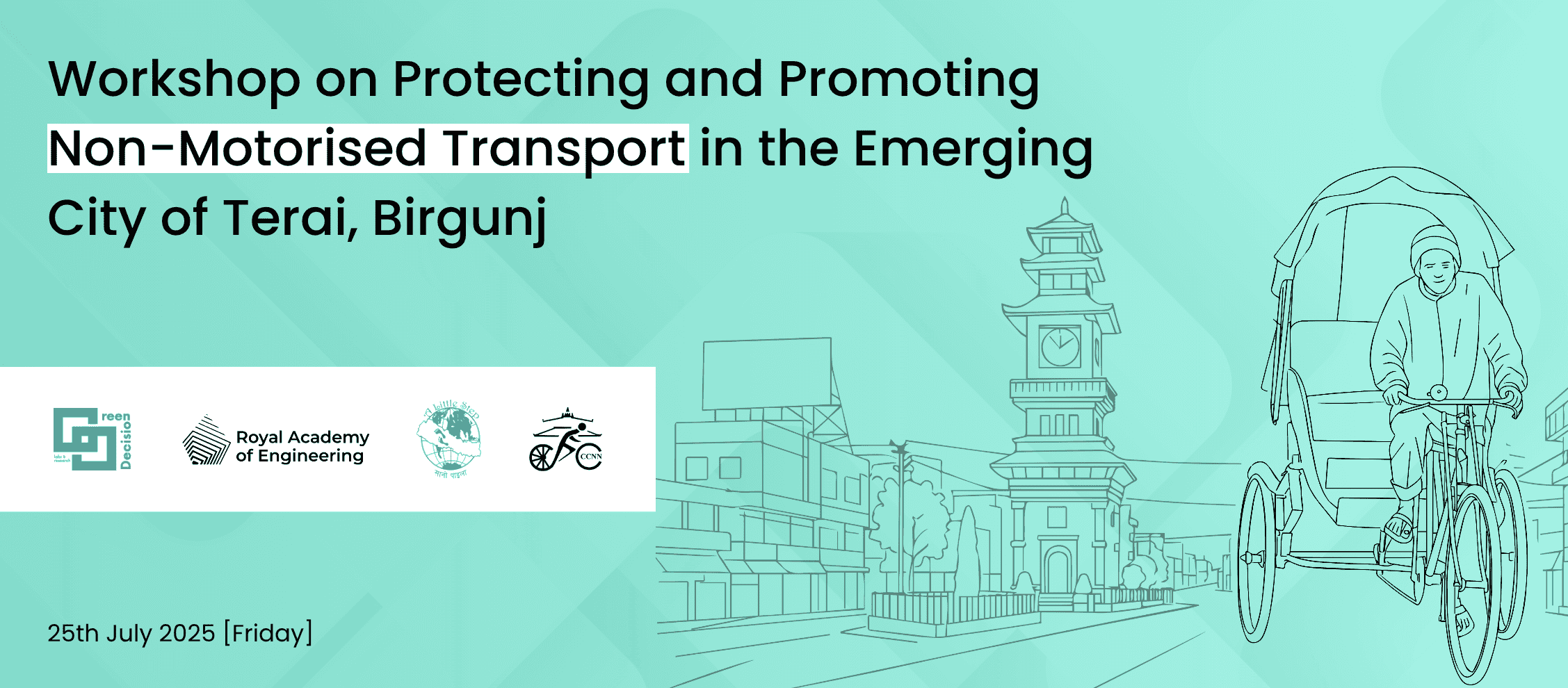 Workshop on Protecting and Promoting Non-Motorised Transport in the Emerging City of Terai, Birgunj - Website Banner - GD Labs and Research