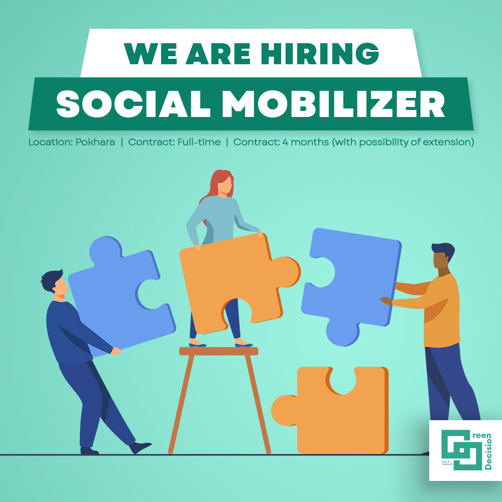 Social Mobilizer Vacancy – GD Labs and Research